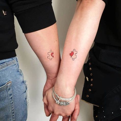 cute matching relationship tattoos