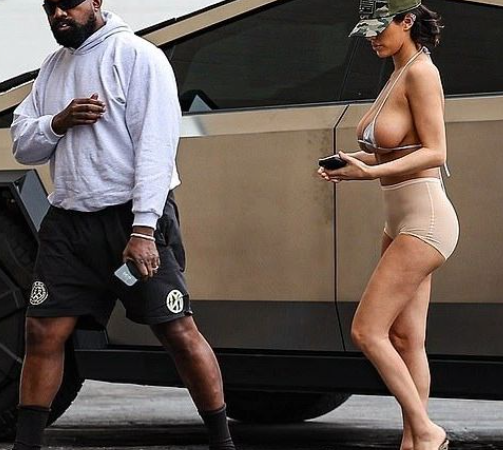 Kanye west and her new wife bianca censori
